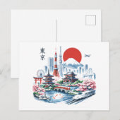 Nippon Sakura Tokyo Kersenbloesem Briefkaart (Voorkant / Achterkant)
