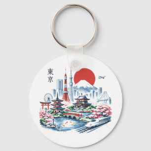 Nippon Sakura Tokyo Kersenbloesem Sleutelhanger