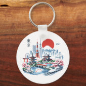 Nippon Sakura Tokyo Kersenbloesem Sleutelhanger (Voorkant)