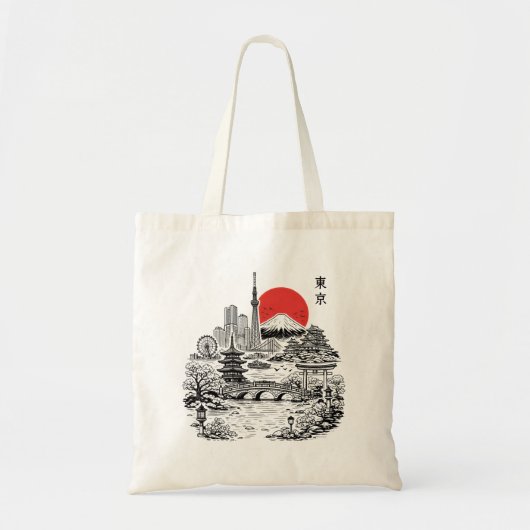 Nippon Sakura Tokyo Kersenbloesem Tote Bag (Voorkant)