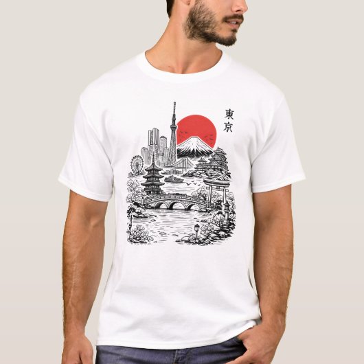 Nippon Sakura Tokyo Sakura T-shirt (Voorkant)