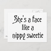 Nippy lieverd glasgow humor banter scottish slang briefkaart (Voorkant / Achterkant)