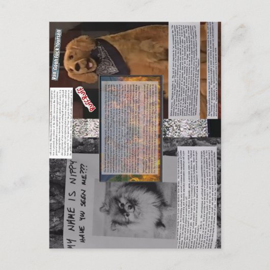 Nippy & Rusty Briefkaart: "Art Strike!"; Boludez Briefkaart (Voorkant)