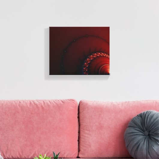 Nips - Fractal Art Canvas Afdruk (Insitu (Woonkamer))