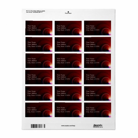 Nips - Fractal Art Etiket (Full Sheet)