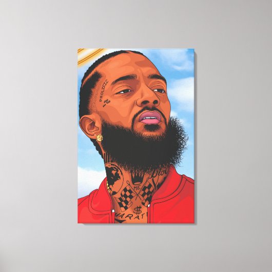 nipsey hussle canvas afdruk (Voorkant)