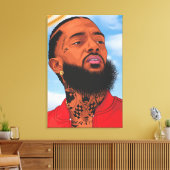 nipsey hussle canvas afdruk (Insitu (Woonkamer))