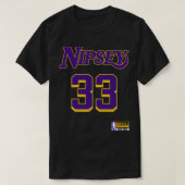 Nipsey Hussle Tribute Jersey T-shirt (Design voorkant)