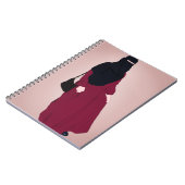 Niqab - Muslimah - Hijab Hand getekend - Hijab Gir Notitieboek (Linkerzijde)