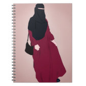 Niqab - Muslimah - Hijab Hand getekend - Hijab Gir Notitieboek (Voorkant)