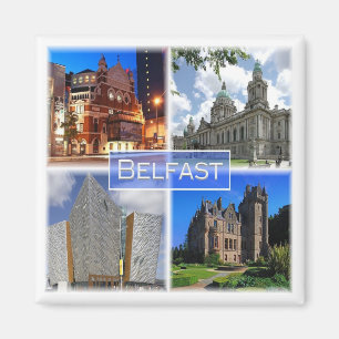 NIR003 BELFAST, Noord-Ierland, Fridge Magnet