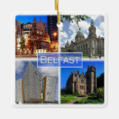 NIR003 BELFAST, Noord-Ierland Keramisch Ornament (Voorkant)