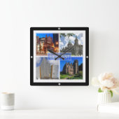 NIR003 BELFAST, Noord-Ierland Vierkante Klok (Huis)