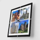 NIR003 BELFAST, Noord-Ierland Vierkante Klok (Hoek)