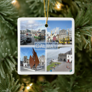 NIR004 GALWAY, Noord-Ierland, Keramisch Ornament