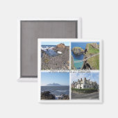 NIR007 NOORD-IERLAND, Mozaïek, Koelkastmagneet Magneet (Voorkant / Achterkant)