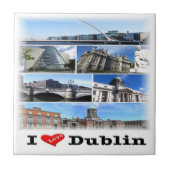 NIR011 DUBLIN "I LOVE", Noord-Ierland, Tegeltje (Voorkant)