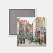 NIR014 LISBURN, Noord-Ierland, Fridge Magneet (Voorkant / Achterkant)