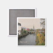 NIR019 ANTRIM, Noord-Ierland, Fridge Magneet (Voorkant / Achterkant)