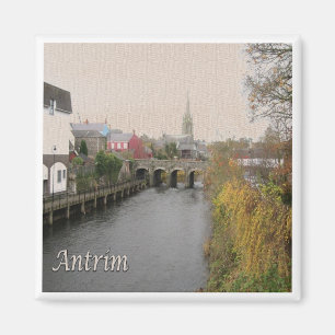 NIR019 ANTRIM, Noord-Ierland, Fridge Magneet