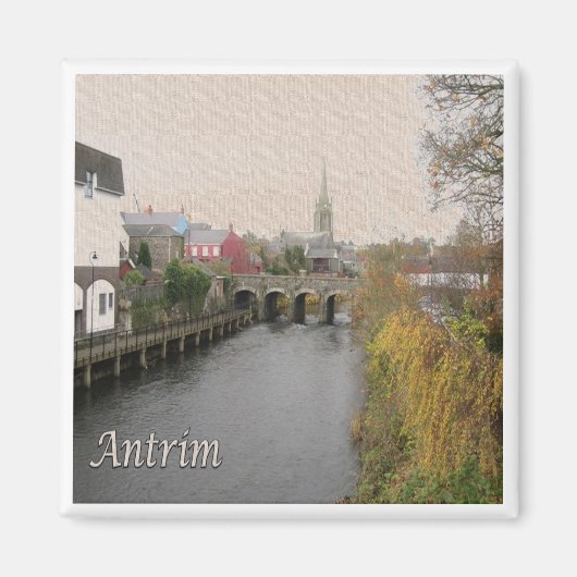 NIR019 ANTRIM, Noord-Ierland, Fridge Magneet (Voorkant)