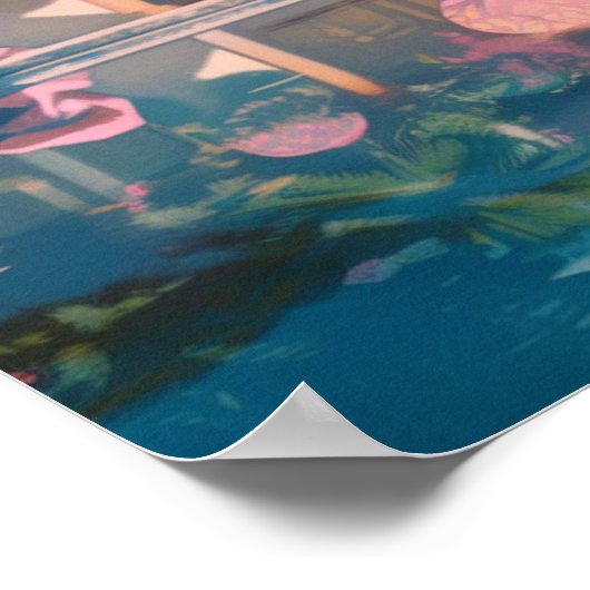 Niravi zwemmen in het paradijs poster (Hoek)