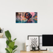 Niravi zwemmen in het paradijs poster (Thuiskantoor)