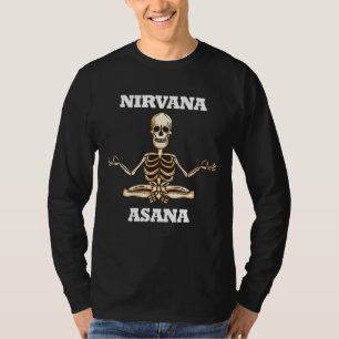 Nirvana Asana Skelet Meditatie Energie T-shirt