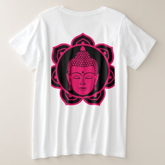 Nirvana Boeddhist Grote Maat T-shirt (Design achterkant)