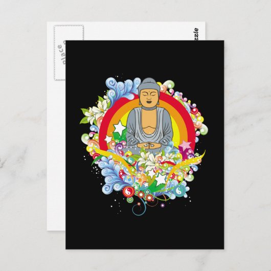 Nirvana Buddha Briefkaart (Voorkant / Achterkant)