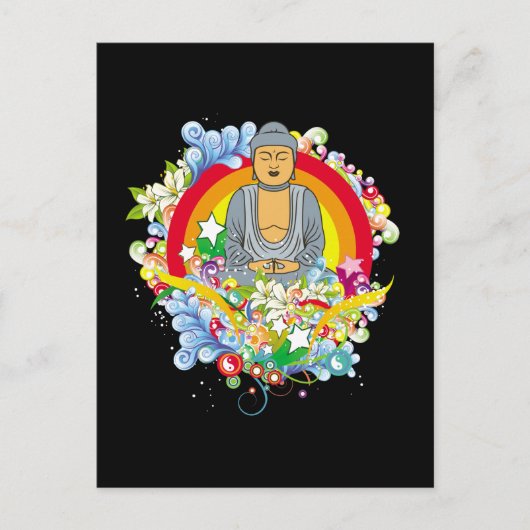 Nirvana Buddha Briefkaart (Voorkant)