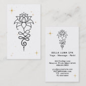 *~* Nirvana Buddhist Sacred Geometry Lotus Cosmic Visitekaartje (Voorkant / Achterkant)