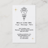 *~* Nirvana Buddhist Sacred Geometry Lotus Cosmic Visitekaartje (Achterkant)