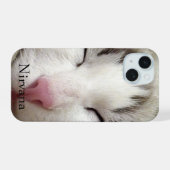 Nirvana Cat iPhone 15 Case (Achterkant horizontaal)