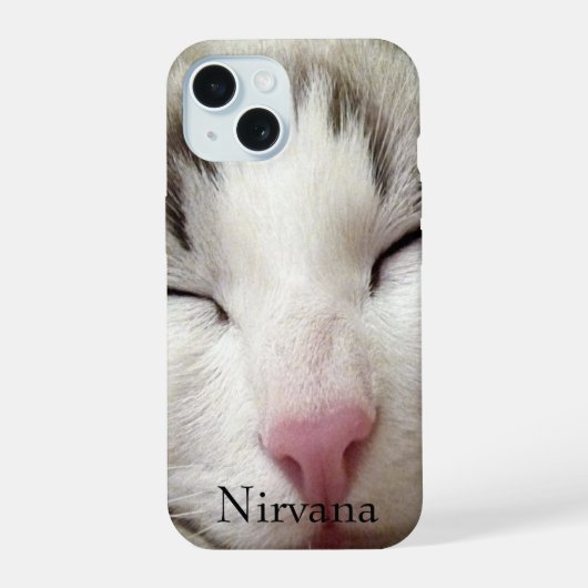 Nirvana Cat iPhone 15 Case (Achterkant)