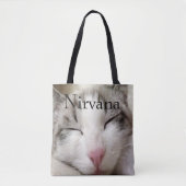 Nirvana Cat Tote Bag (Voorkant)