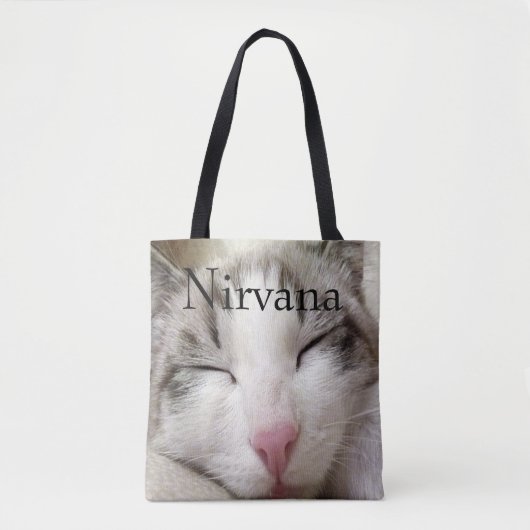 Nirvana Cat Tote Bag (Voorkant)