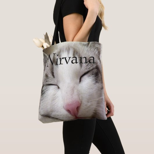 Nirvana Cat Tote Bag (Dichtbij)