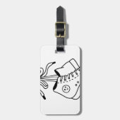 NIRVANA CONVERSE, CONVERSE, SNEAKERS, KUSTONTWERP BAGAGELABEL (Voorkant verticaal)