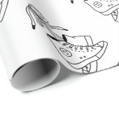 NIRVANA CONVERSE, CONVERSE, SNEAKERS, KUSTONTWERP CADEAUPAPIER (Rol Hoek)