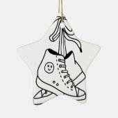 NIRVANA CONVERSE, CONVERSE, SNEAKERS, KUSTONTWERP KERAMISCH ORNAMENT (Rechts)