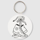 NIRVANA CONVERSE, CONVERSE, SNEAKERS, KUSTONTWERP SLEUTELHANGER (Voorkant)