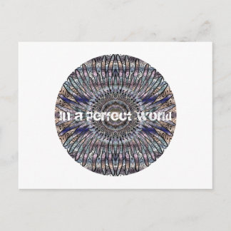 Nirvana.In een perfecte wereldpostkaart Briefkaart
