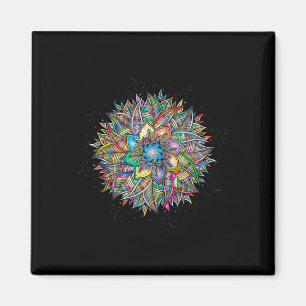 Nirvana Mandala Geometrie Heilige Fractale Kunst Y Magneet