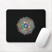 Nirvana Mandala Geometrie Heilige Fractale Kunst Y Muismat (Met muis)