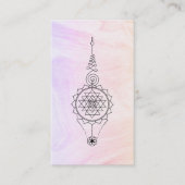 *~* Nirvana Marble Pastel Ombre Reiki Healing Visitekaartje (Voorkant)