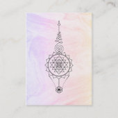 *~* Nirvana Pastel Ombre Marble Reiki Healing Visitekaartje (Voorkant)