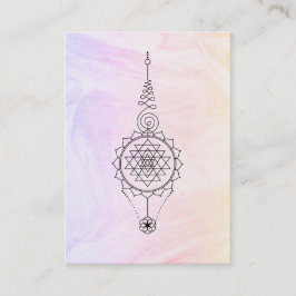 *~* Nirvana Pastel Ombre Marble Reiki Healing Visitekaartje