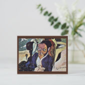 Nirvana portret van Meyer de Haan door gauguin Pau Briefkaart (Staand voorkant)