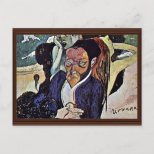 Nirvana portret van Meyer de Haan door gauguin Pau Briefkaart